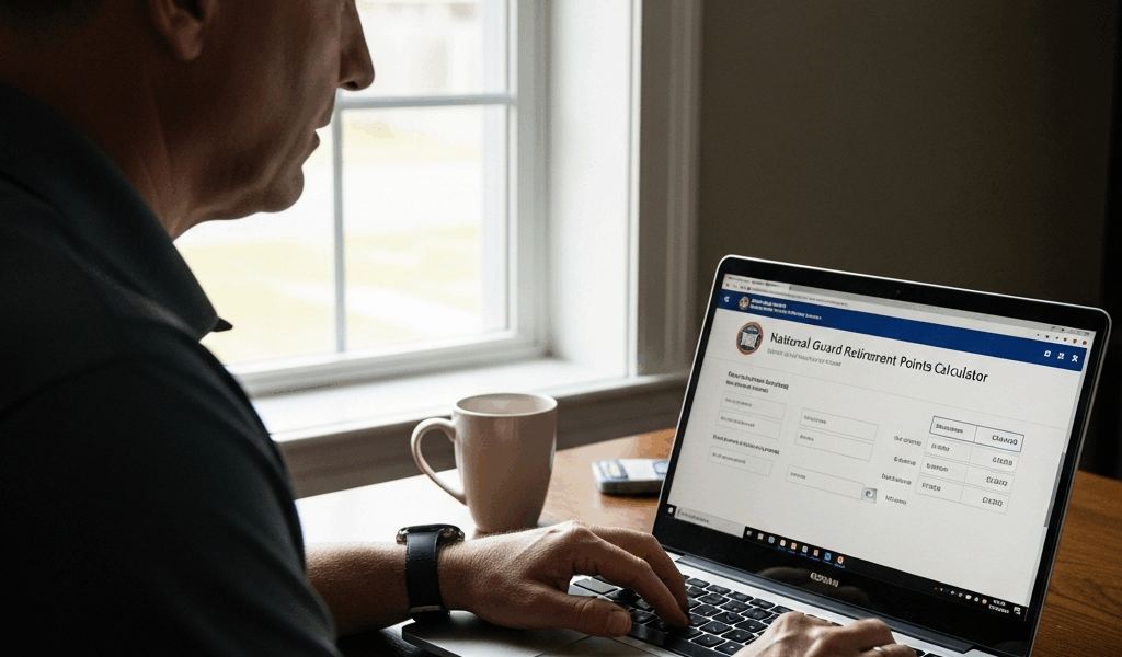 Professional photograph related to: National Guard Retirement Points Calculator — How to Estimate Yo