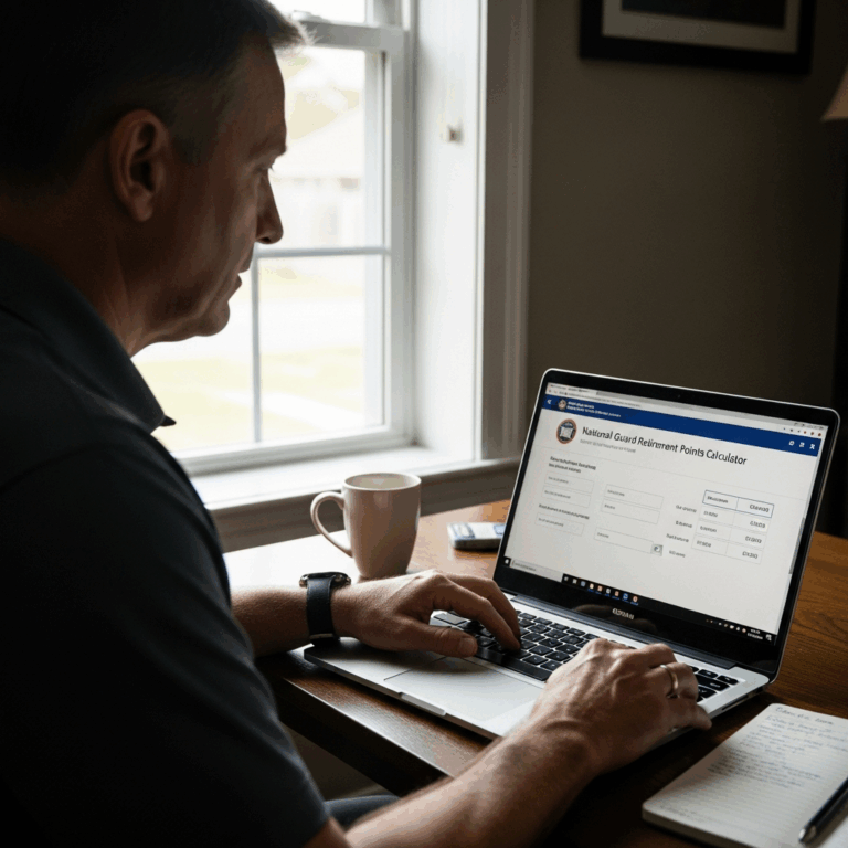 Professional photograph related to: National Guard Retirement Points Calculator — How to Estimate Yo